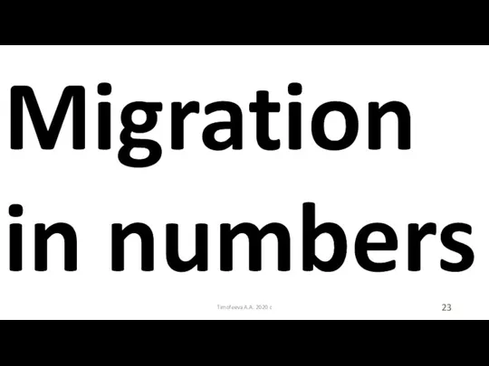 Timofeeva A.A. 2020 c Migration in numbers