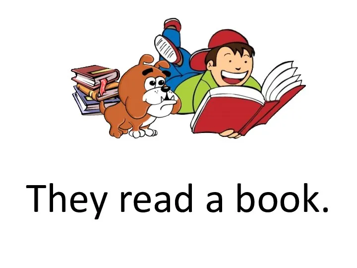 They read a book.