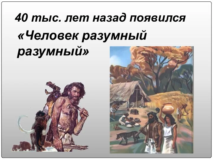 «Человек разумный разумный» 40 тыс. лет назад появился