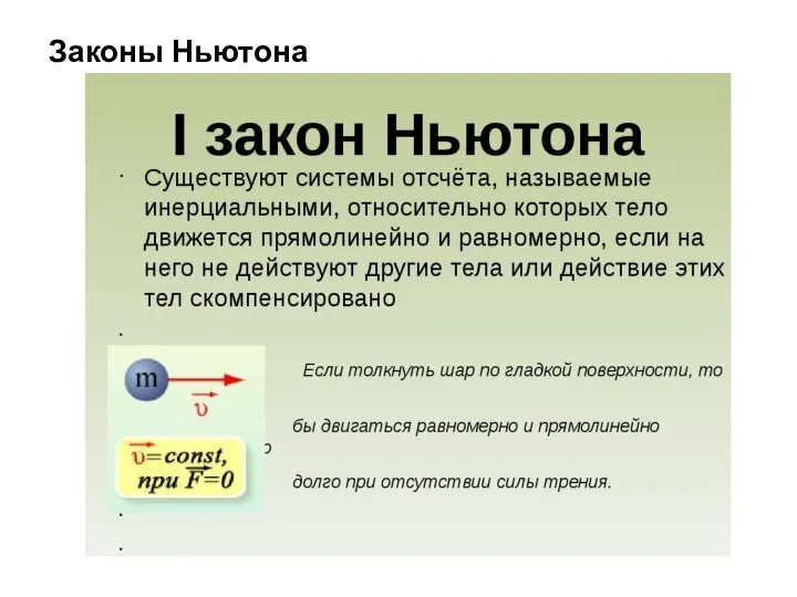 Законы Ньютона 1687 г. «Математические начала натуральной философии» Исаак Ньютон 1642-1727