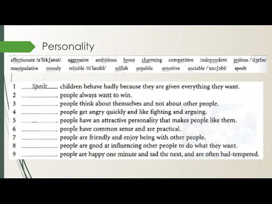 Personality