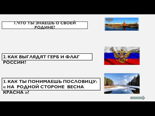 1.ЧТО ТЫ ЗНАЕШЬ О СВОЕЙ РОДИНЕ? 2. КАК ВЫГЛЯДЯТ ГЕРБ И ФЛАГ