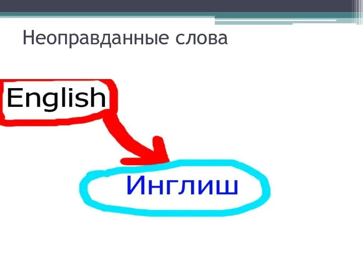 Неоправданные слова