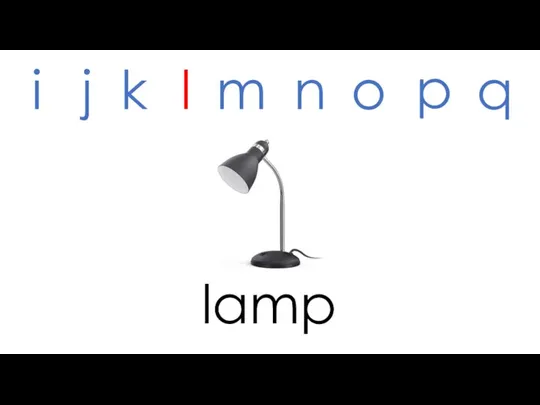 lamp i j k l m n o p q