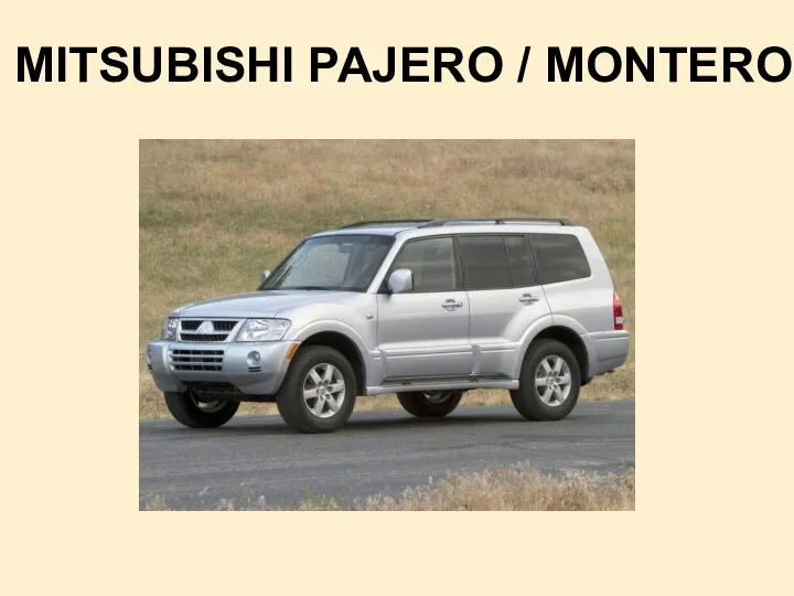 MITSUBISHI PAJERO / MONTERO