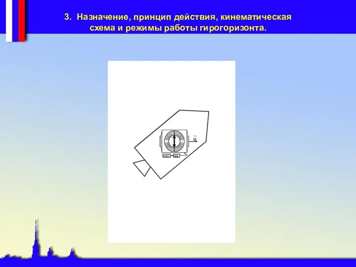 3. Назначение, принцип действия, кинематическая схема и режимы работы гирогоризонта.