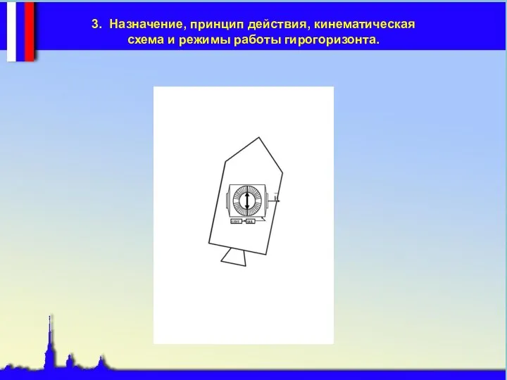 3. Назначение, принцип действия, кинематическая схема и режимы работы гирогоризонта.