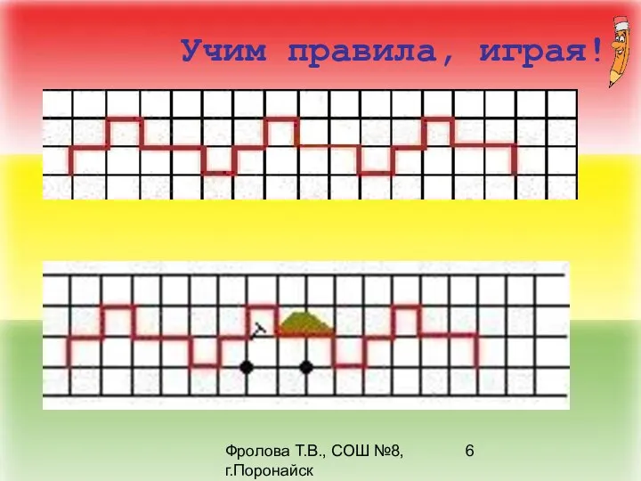 Фролова Т.В., СОШ №8, г.Поронайск Учим правила, играя!