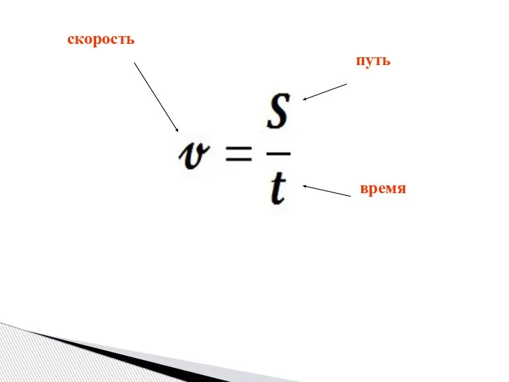 путь время скорость