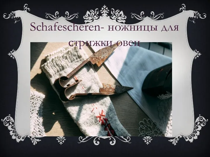 Schafescheren- ножницы для стрижки овец