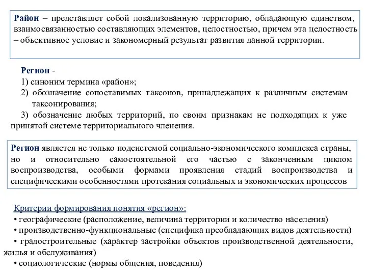 Регион является не только подсистемой социально-экономического комплекса страны, но и относительно самостоятельной