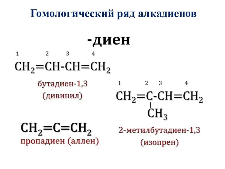 Гомологический ряд алкадиенов