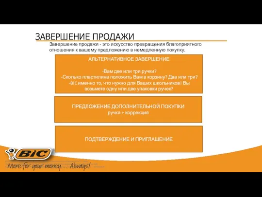 ЗАВЕРШЕНИЕ ПРОДАЖИ Исключительные авторские права на данные материалы принадлежат ООО «Бест". Передача