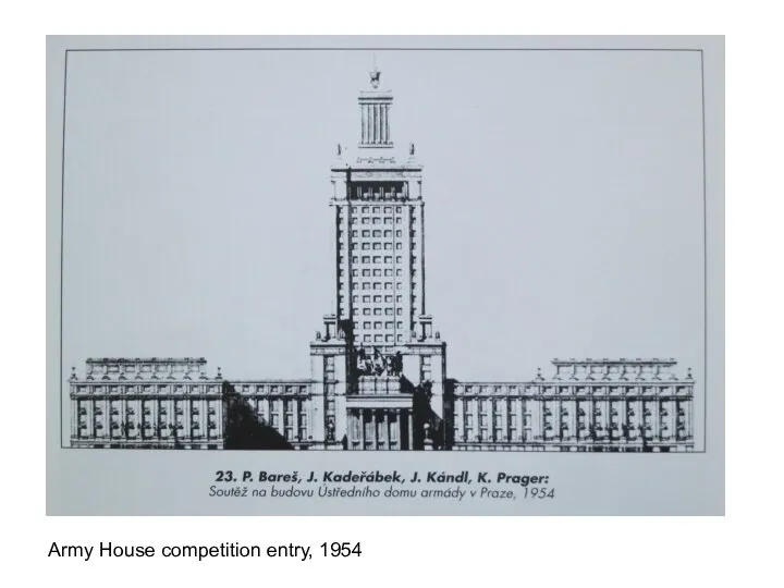 Army House competition entry, 1954