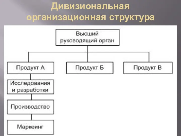 Дивизиональная организационная структура