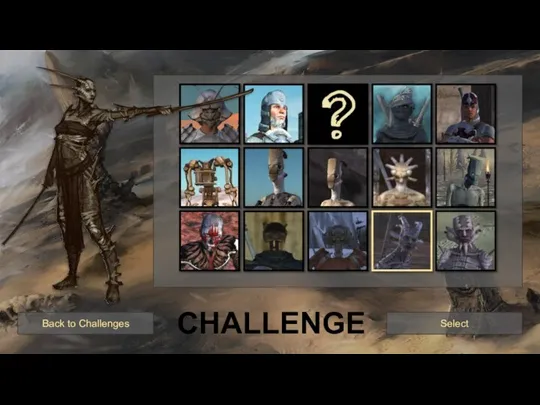 Back to Challenges Select CHALLENGE