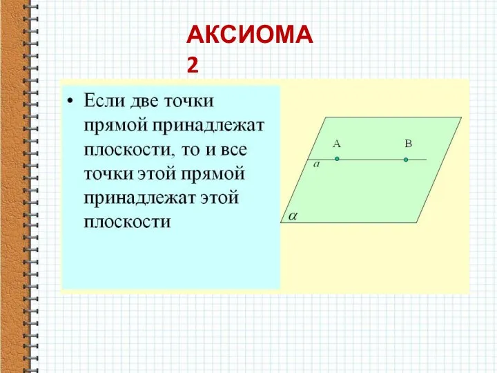 АКСИОМА 2