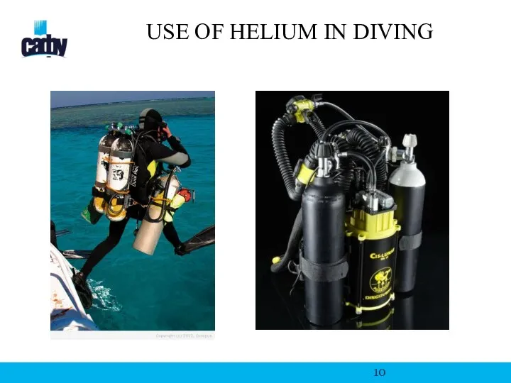 USE OF HELIUM IN DIVING