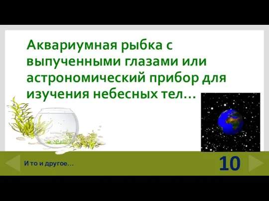 Аквариумная рыбка с выпученными глазами или астрономический прибор для изучения небесных тел…