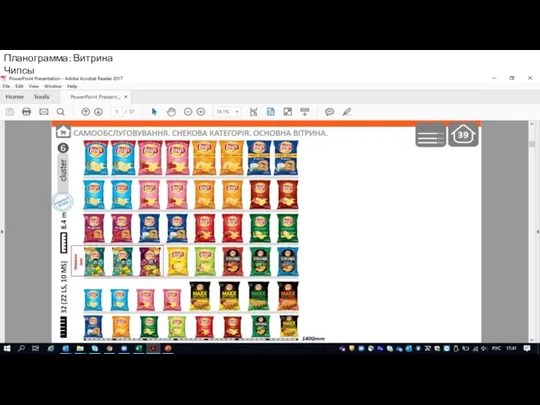 Планограмма: Витрина Чипсы