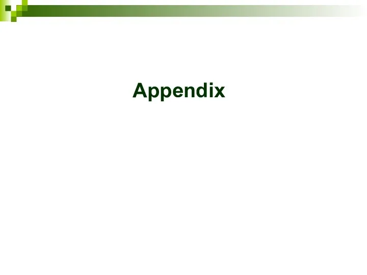 Appendix