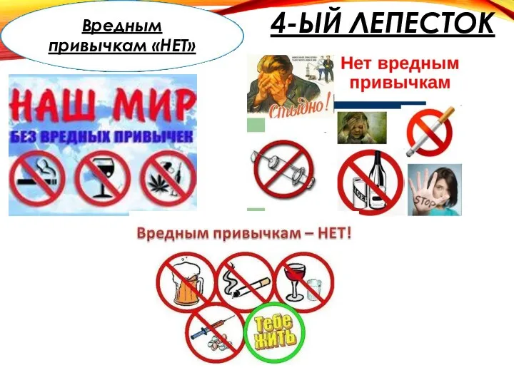 4-ЫЙ ЛЕПЕСТОК Вредным привычкам «НЕТ»