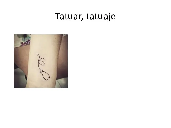 Tatuar, tatuaje