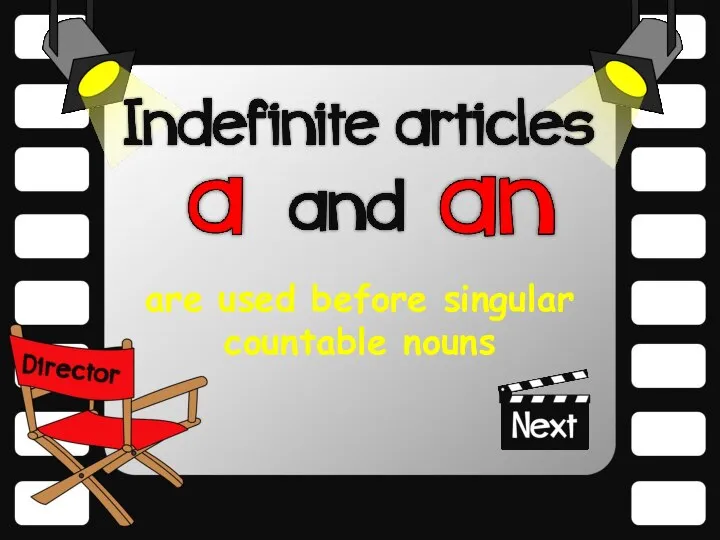 are used before singular countable nouns