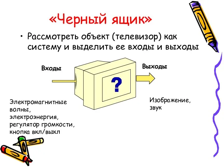 Рассмотри объекты