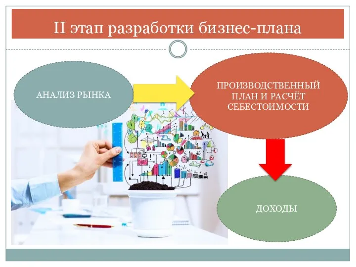 II этап разработки бизнес-плана ПРОИЗВОДСТВЕННЫЙ ПЛАН И РАСЧЁТ СЕБЕСТОИМОСТИ ДОХОДЫ АНАЛИЗ РЫНКА