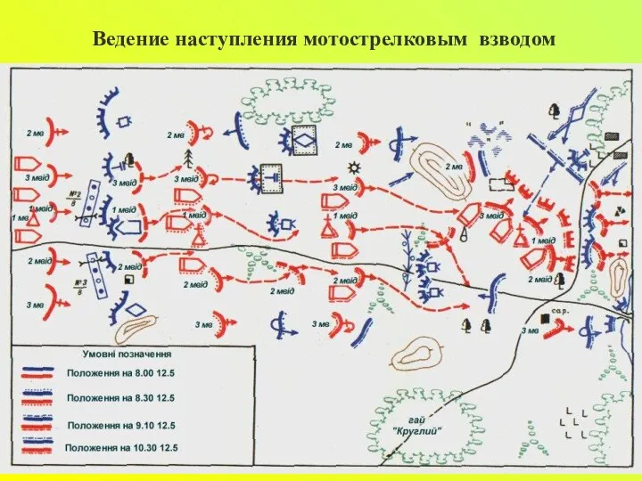 Ведение наступления мотострелковым взводом