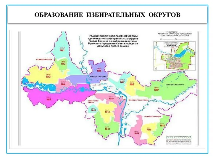 ОБРАЗОВАНИЕ ИЗБИРАТЕЛЬНЫХ ОКРУГОВ ИЗБИРАТЕЛЬНЫЙ ОКРУГ – ЭТО ТЕРРИТОРИАЛЬНАЯ ЕДИНИЦА, ОТ КОТОРОЙ ИЗБИРАЕТСЯ