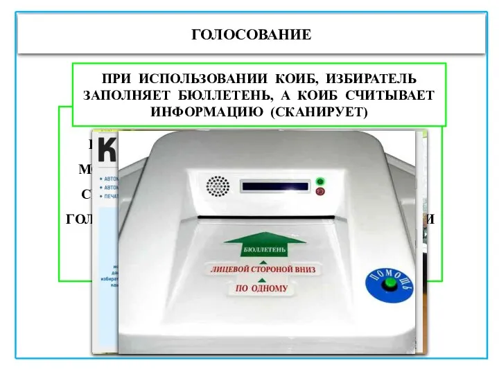 ГОЛОСОВАНИЕ ПО РЕШЕНИЮ ЦИК РФ ДЛЯ ГОЛОСОВАНИЯ МОГУТ БЫТЬ ИСПОЛЬЗОВАНЫ ТЕХНИЧЕСКИЕ СРЕДСТВА