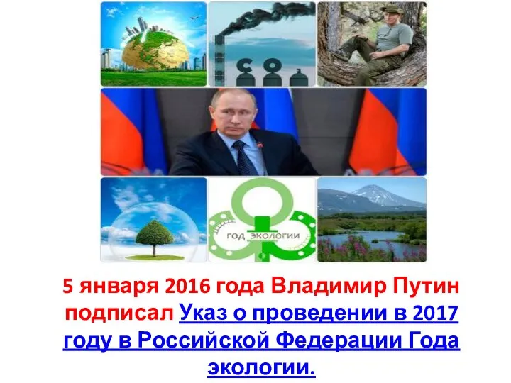 5 января 2016 года Владимир Путин подписал Указ о проведении в 2017