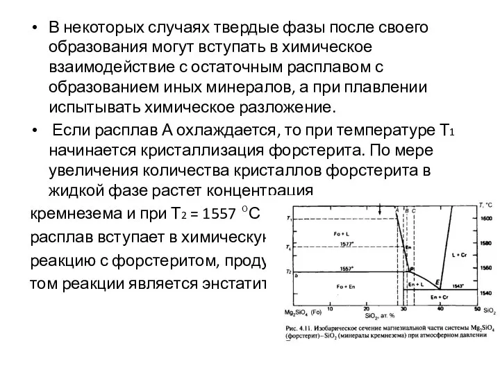 В некоторых случаях твердые фазы после своего образования могут вступать в химическое