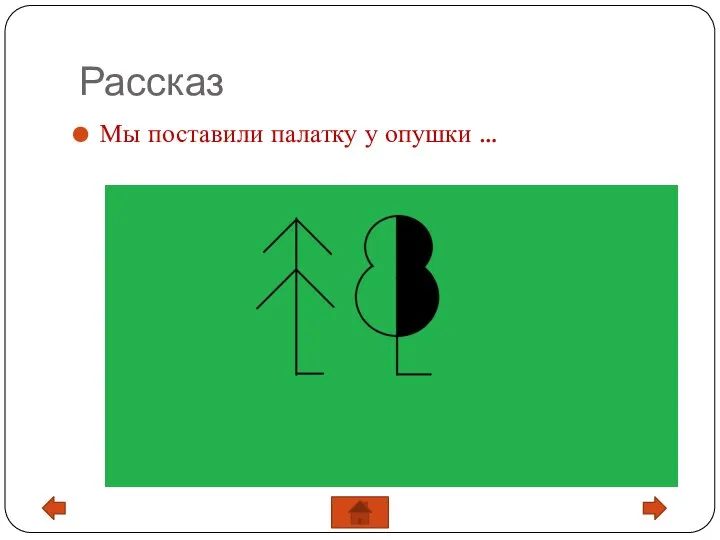 Рассказ Мы поставили палатку у опушки …