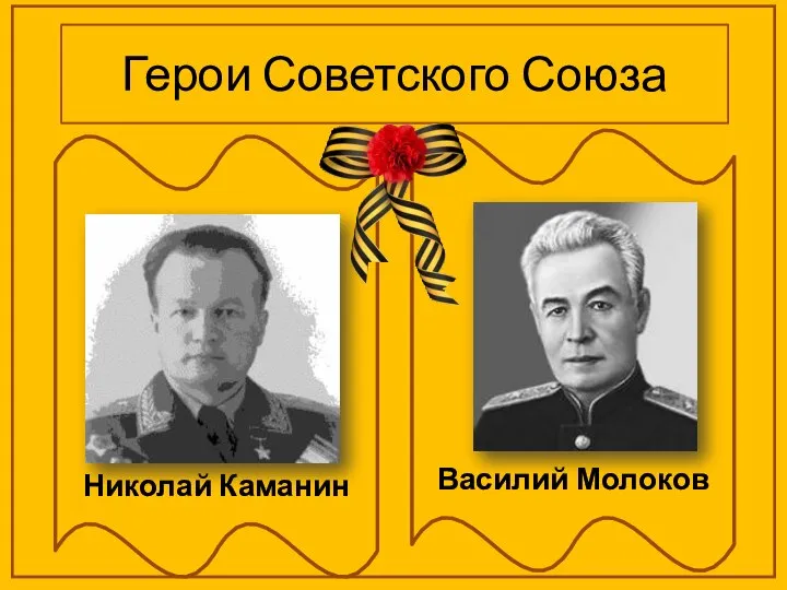 Герои Советского Союза Николай Каманин Василий Молоков