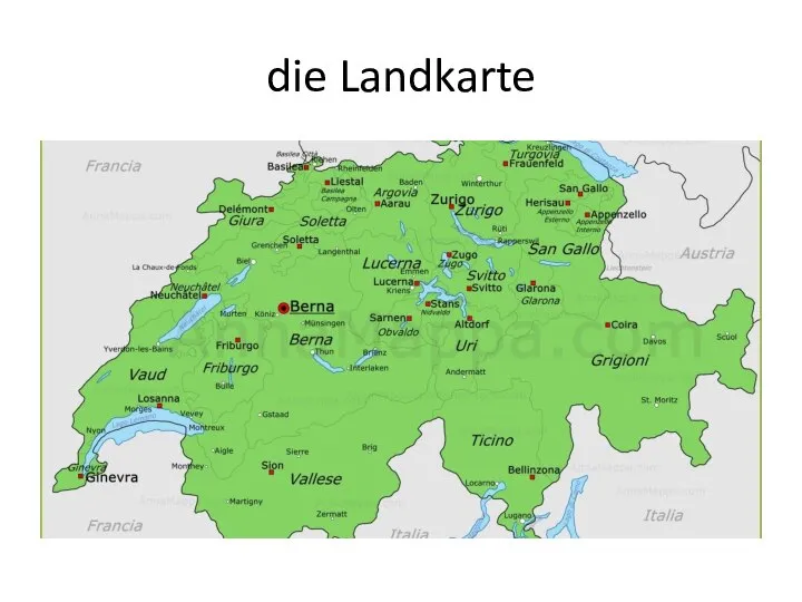 die Landkarte