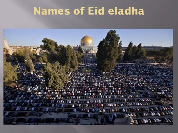 Names of Eid eladha