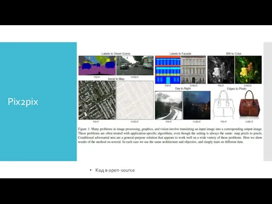Pix2pix Код в open-source