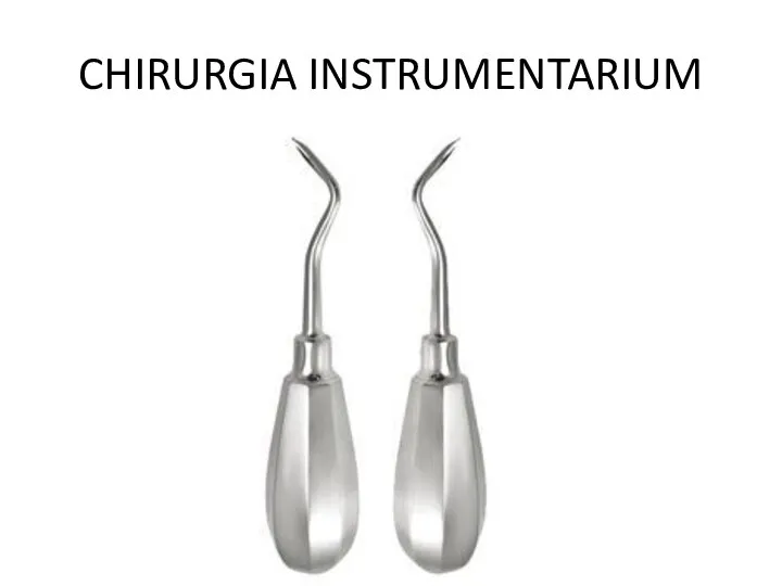 CHIRURGIA INSTRUMENTARIUM