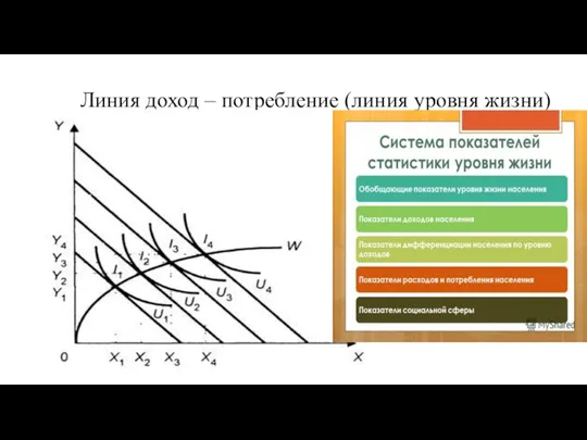 Линия доход – потребление (линия уровня жизни)