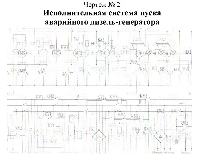 Чертеж № 2 Исполнительная система пуска аварийного дизель-генератора