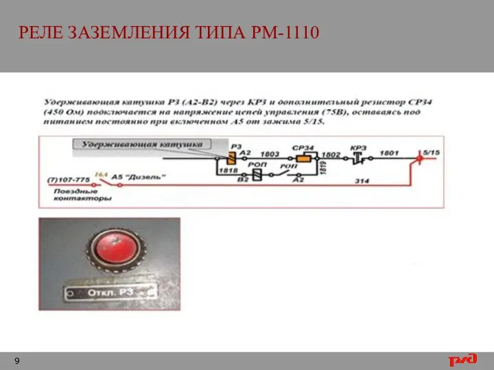 РЕЛЕ ЗАЗЕМЛЕНИЯ ТИПА РМ-1110