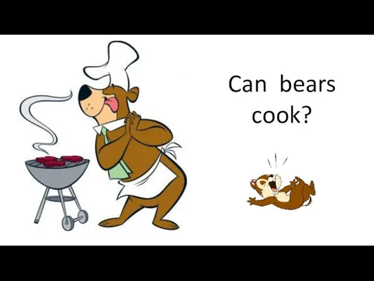 Can bears cook?