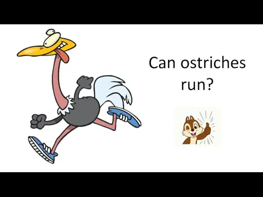 Can ostriches run?