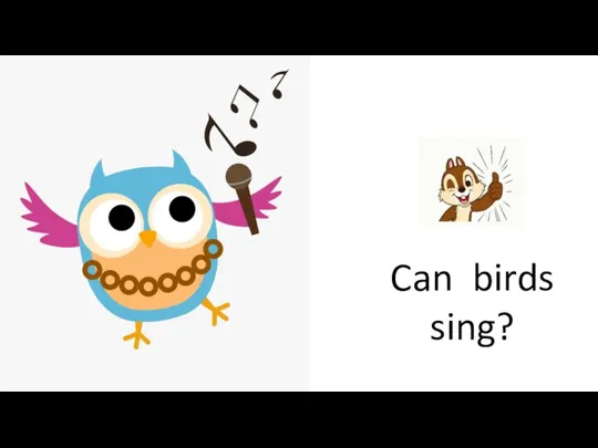 Can birds sing?