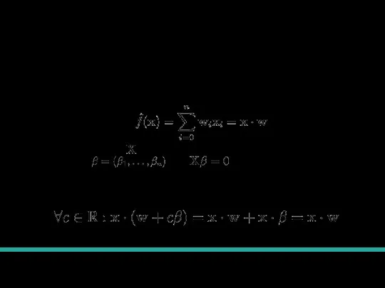 Мультиколлинеарность для линейной регрессии Вспомним определение линейной регрессии: Если столбцы матрицы линейно