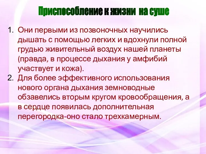 Они первыми из позвоночных научились дышать с помощью легких и вдохнули полной