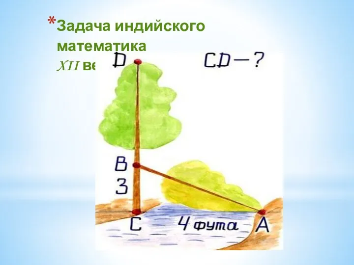 Задача индийского математика XII века Бхаскары